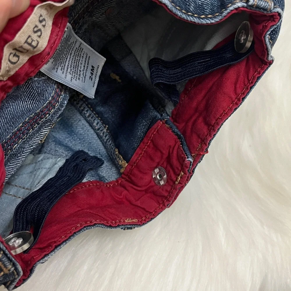 Guess Kids Blue Jeans with Embroidered 81